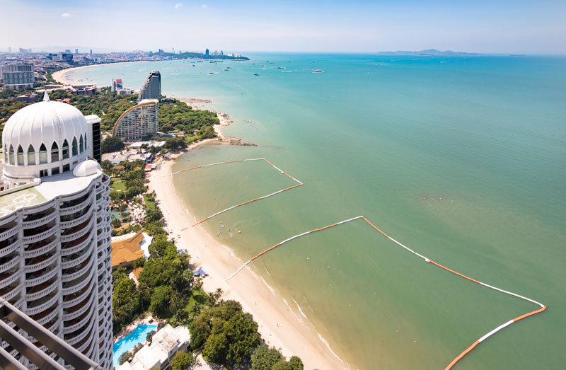 วิวคอนโดริมหาดวงอมาตย์และอ่าวพัทยา